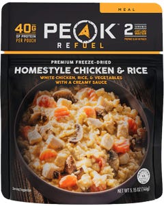 Peak Refuel Homestyle Chicken & Rice Freeze-Dried Meal Pouch