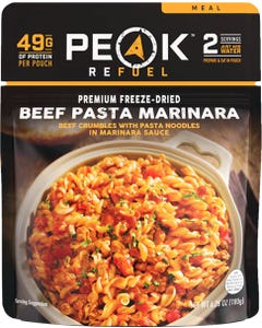 Peak Refuel Beef Pasta Marinara Freeze-Dried Meal Pouch