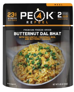 Peak Refuel Butternut Dal Bhat Freeze-Dried Meal Pouch (Vegan)