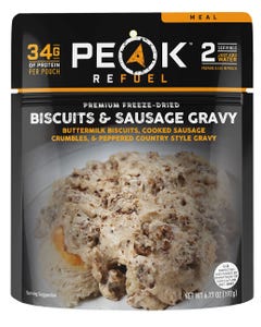 Peak Refuel Biscuits & Gravy Freeze-Dried Meal Pouch